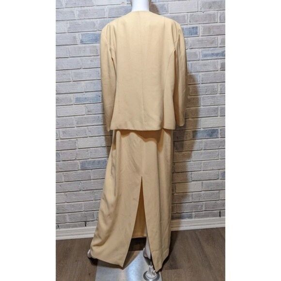 Karen Miller dress with jacket pale formal Bridgerton sz 18 - Picture 5 of 11